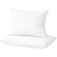 KISSENBEZUG Mako Satin 40x80 cm aus 100% Baumwolle, Kopfkissenbezug 40 x 80 im 2er Set - Weiß - Weiß, Textil (80/40cm) - Carpe Sonno
