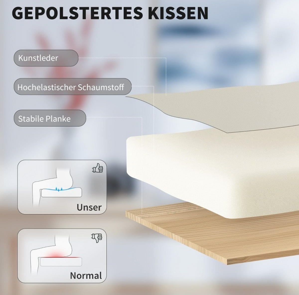 BÜROSTUHL höhenverstellbar mit Fußstütze Beige - Beige, Kunststoff (65/119/67cm) - Meubliv
