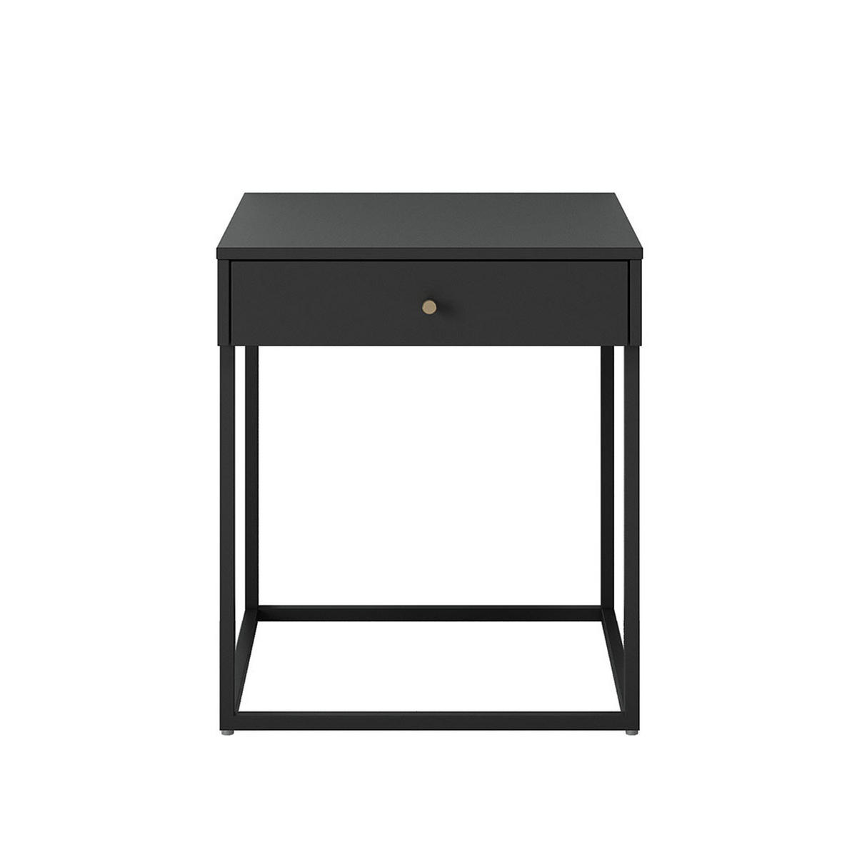 NACHTTISCH Pops Schwarz 41/43/50 cm - Schwarz, Metall (41/50/43cm) - ebuy24