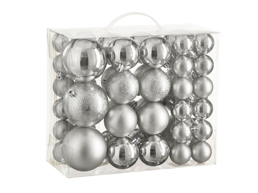 Laalu Weihnachtsornamente Silber 8x8x8 cm