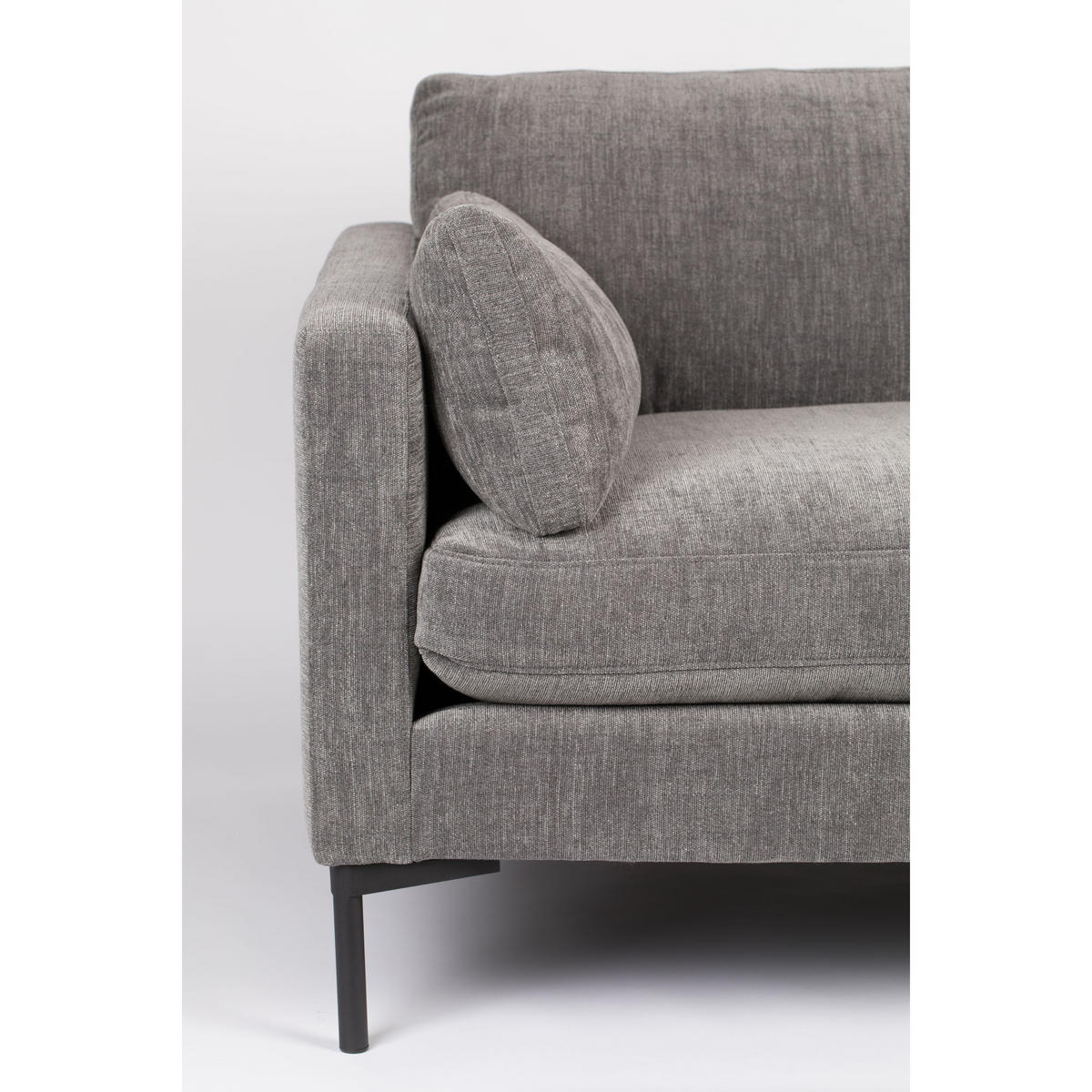 SOFA 2-SITZER Summer Anthrazit - Grau, Textil (125/82/101cm) - Zuiver