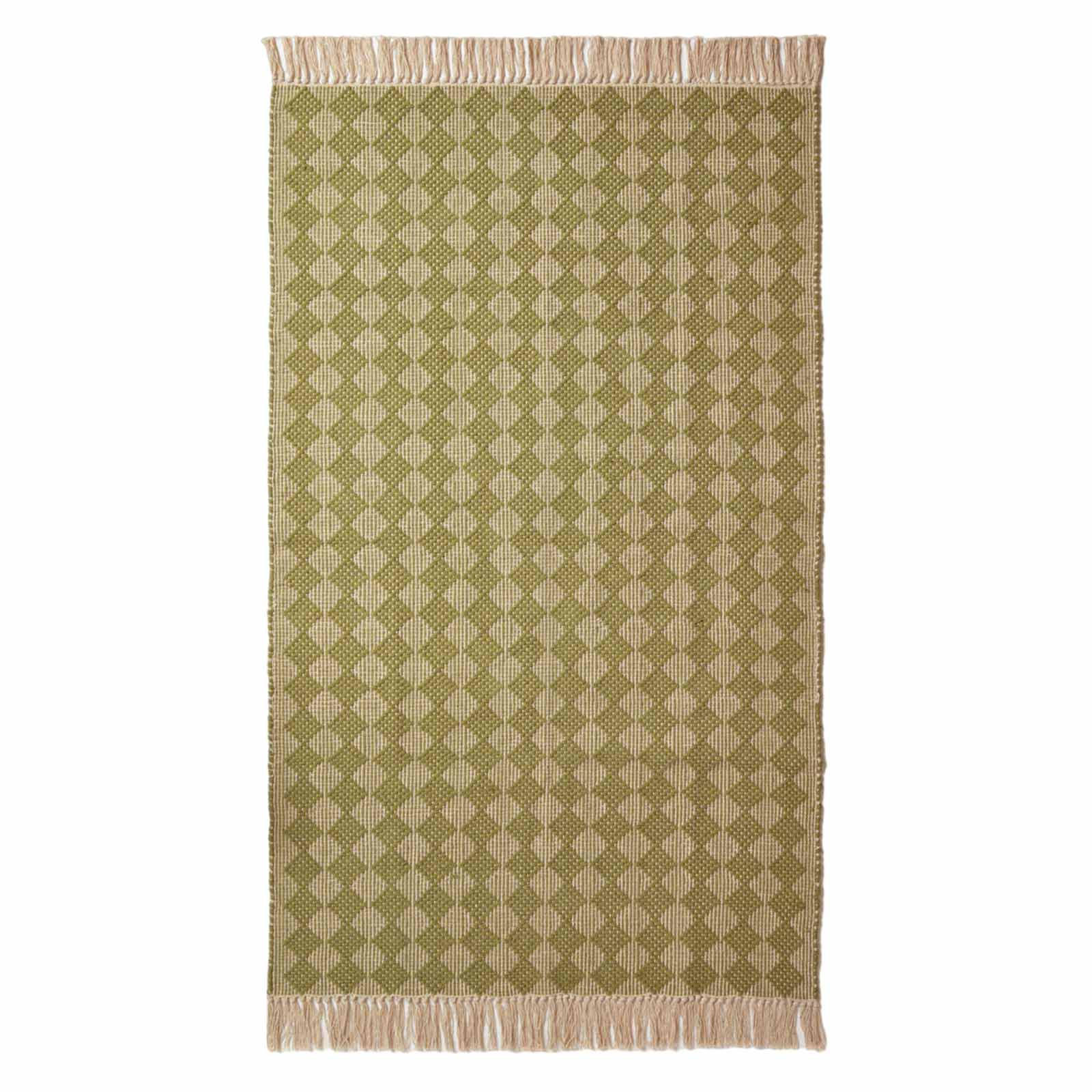 HANDWEBTEPPICH Lima geometrisch gemustert 120/170 cm - Grün, Textil (120/170cm) - Homescapes