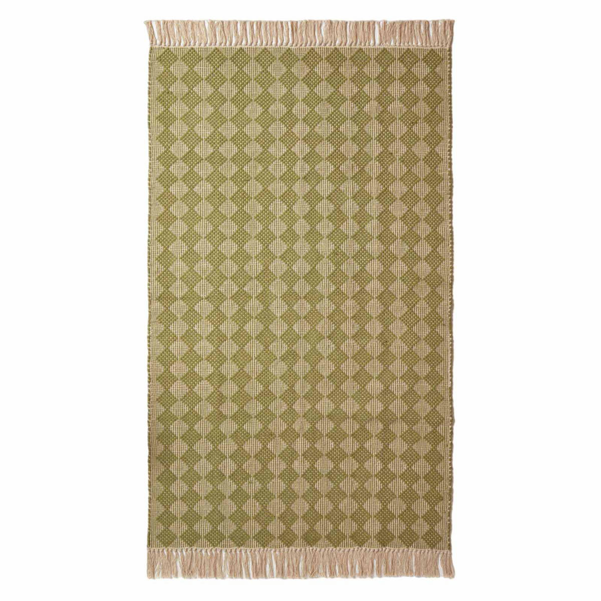 HANDWEBTEPPICH Lima geometrisch gemustert 120/170 cm - Grün, Textil (120/170cm) - Homescapes