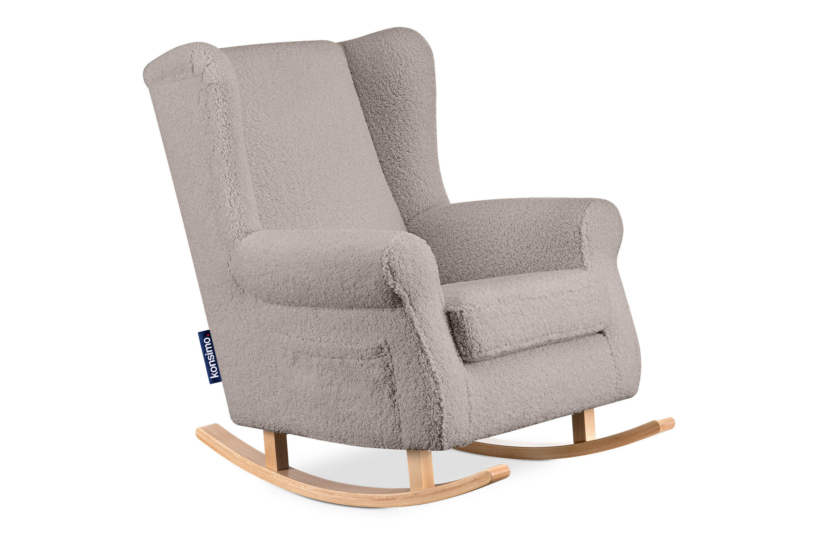 Konsimo® Schaukelsessel Beige 80x105x105 cm