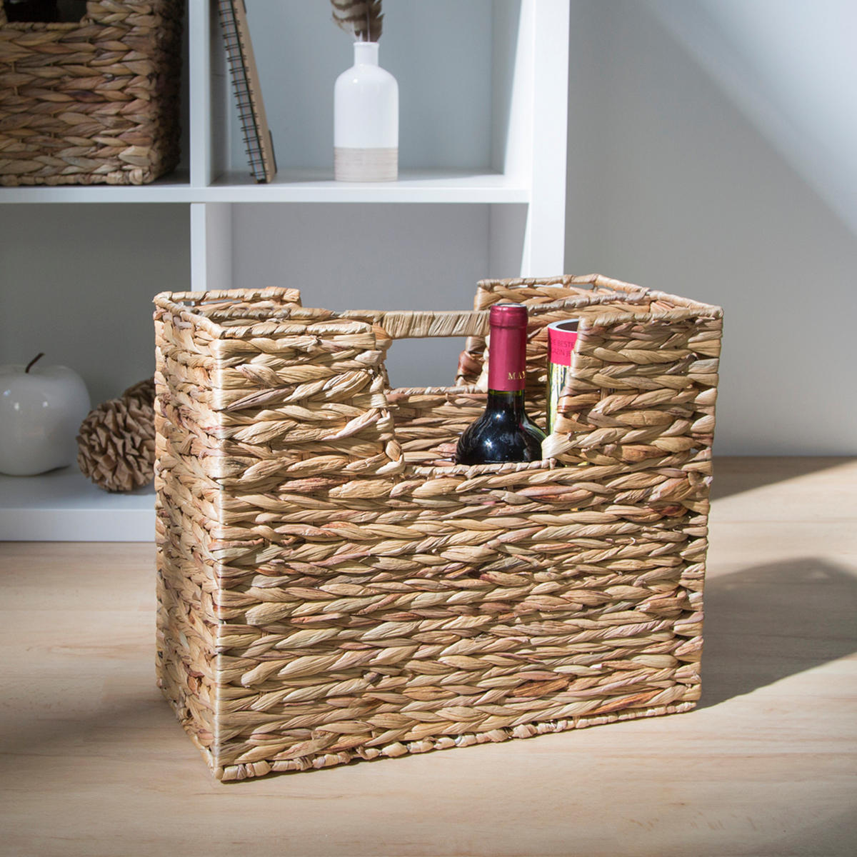 ZEITUNGSSTÄNDER Seegras - Braun, Naturmaterialien (39/33/20cm) - Homestyle4u