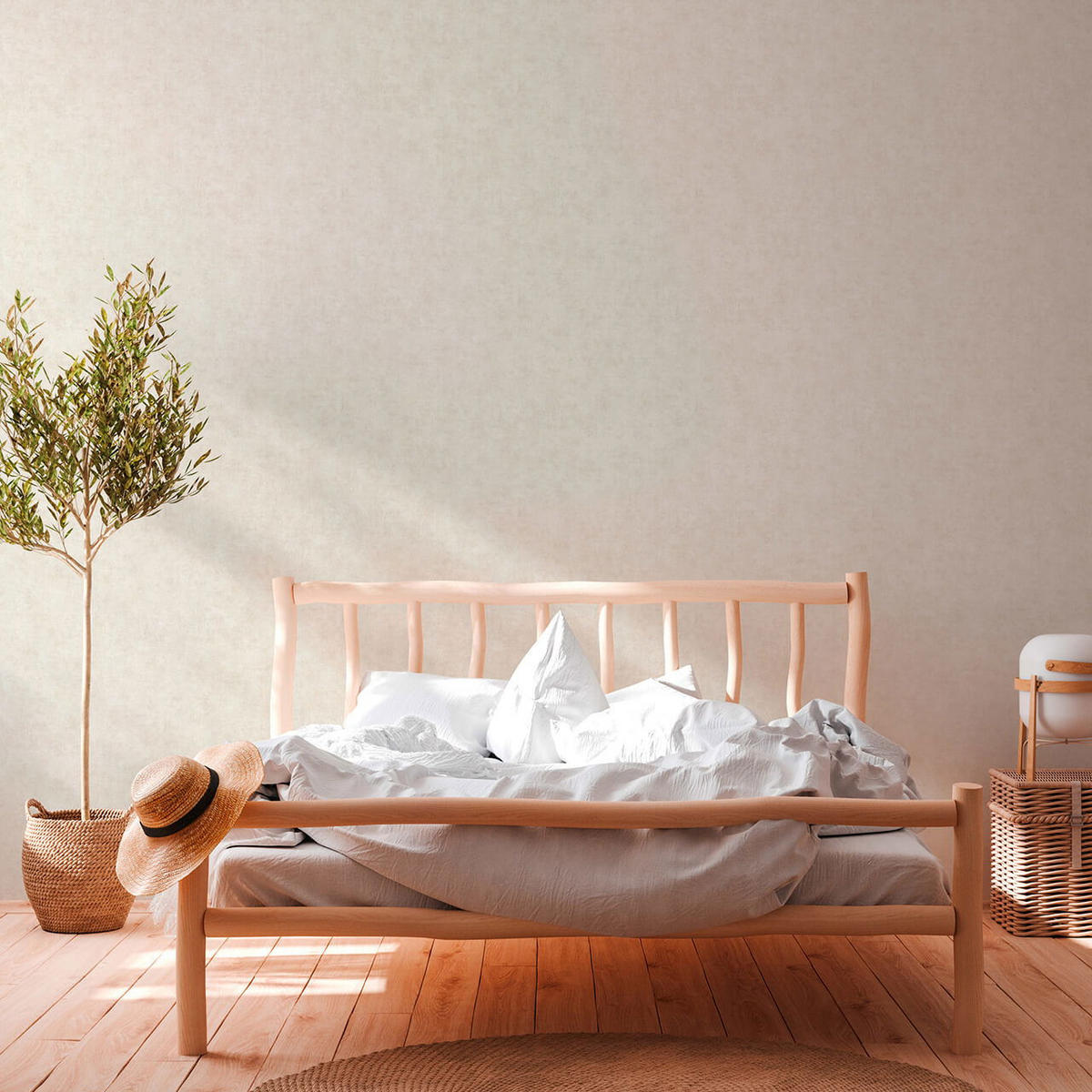 VLIESTAPETE Beige 53/1005 cm - Beige, Kunststoff/Textil (53/1cm) - KUNSTLOFT