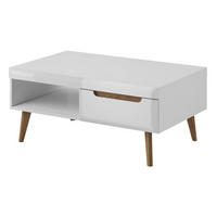 TISCH Weiß Riviera Eiche Nordan Mit Massivholzbeinen - Multicolor, Holzwerkstoff (67/67/46cm) - Sepro Meble