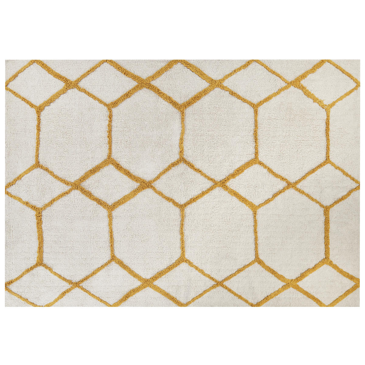 SHAGGY-TEPPICH Beyler 230/160 cm - Weiß, Textil (160/230cm) - Beliani