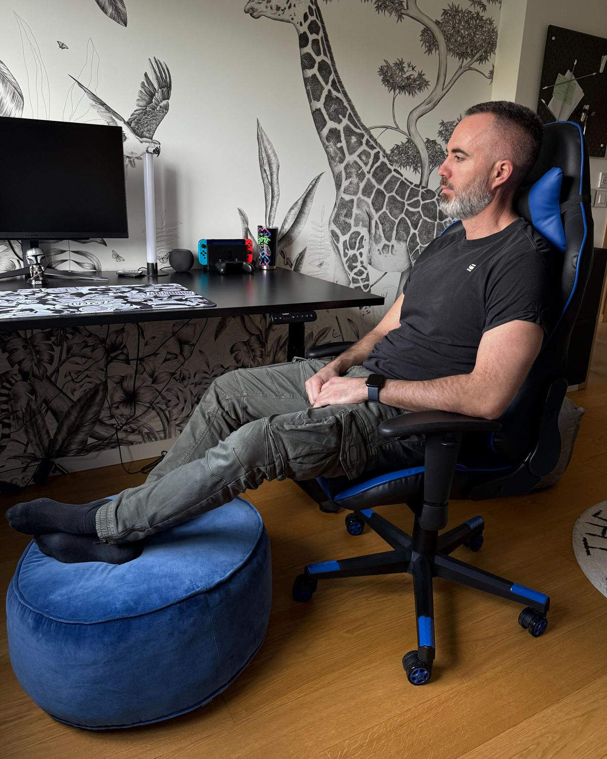 KANCELÁŘSKÁ ŽIDLE Umělá kůže Černá Gamer - černá, textil/plast (71/125/71cm) - Beliani