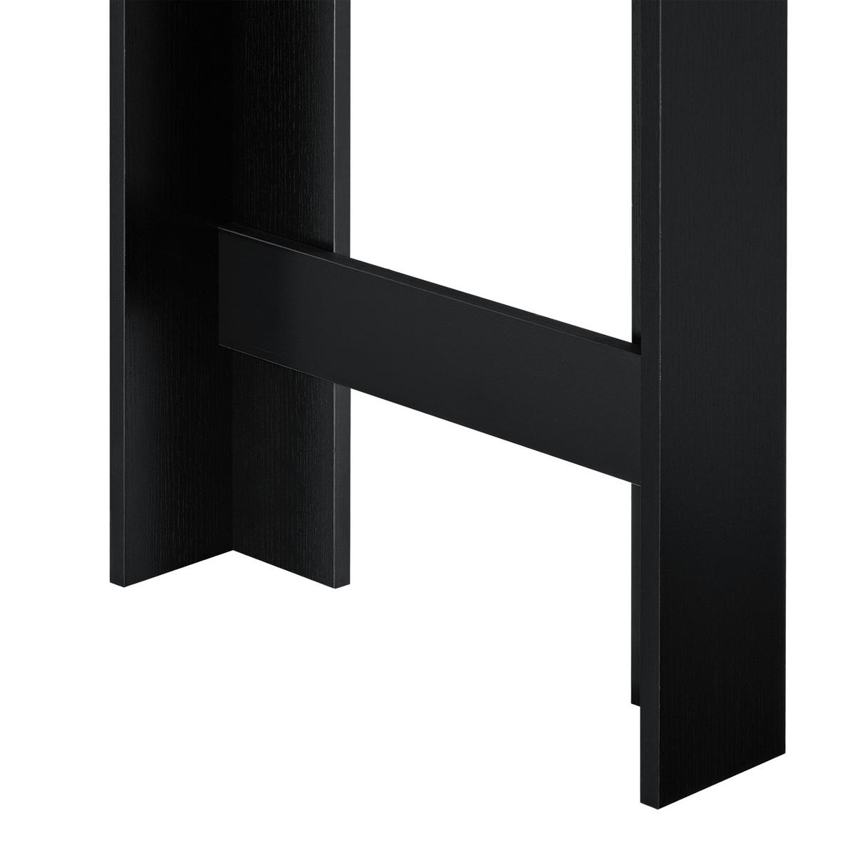 BARTISCH Kouvala - Schwarz, Holzwerkstoff (110/103/50cm) - [en.casa]