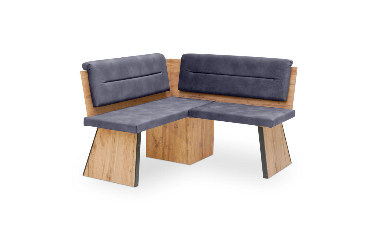 ECKBANKGRUPPE Modern Donella für 4 Personen Dekor Eiche Artisan/Braun - Eiche Artisan/Grau, Kunststoff (130/89/130cm) - 58aufmkessel
