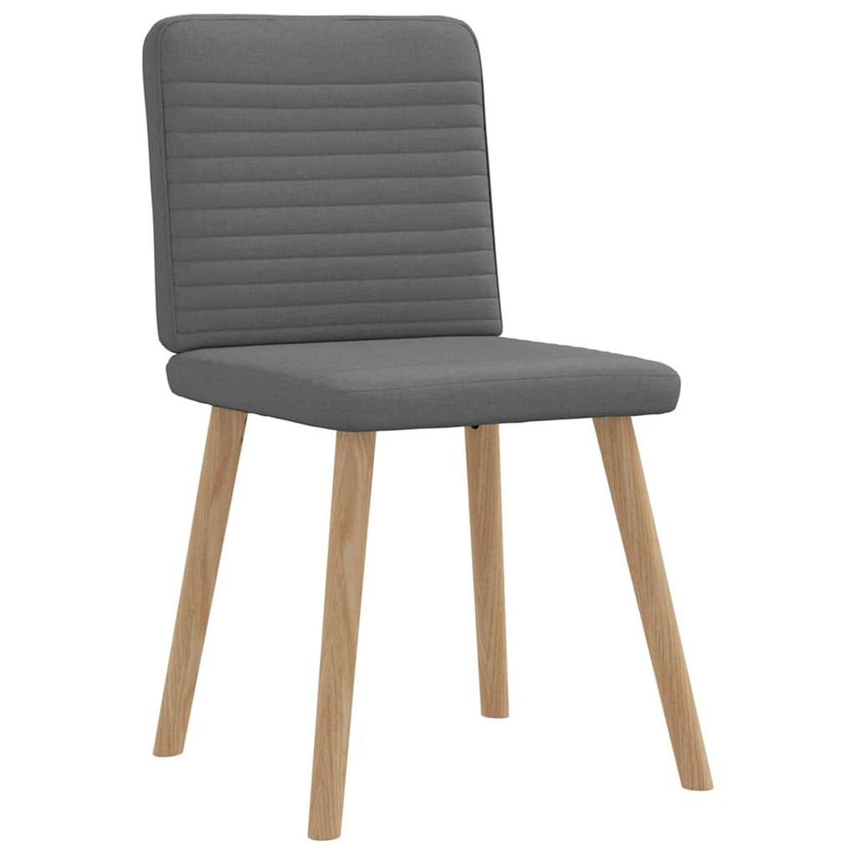ESSZIMMERSTÜHLE 2 Stk. Dunkelgrau Stoff 45*54*86cm - Dunkelgrau, Metall (45/86/54cm) - ZMH
