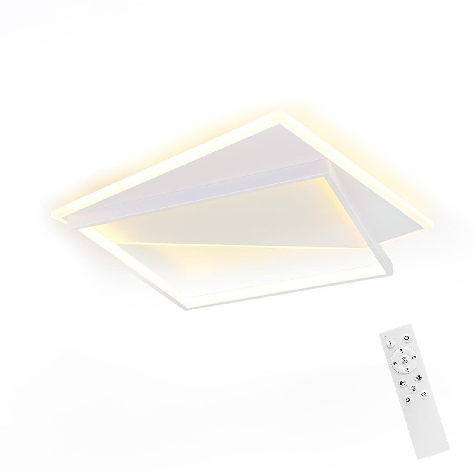 LED-DECKENLEUCHTE Halsgrimm 35.0/5.5/35.0 cm - Weiß, Metall (35/35/5.5cm) - ZMH