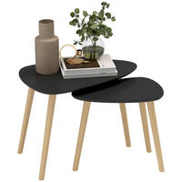 COUCHTISCH DE-15770 skandinavisches Design Schwarz - Schwarz, Holzwerkstoff (59.5/39.5/45cm) - ComfortXL