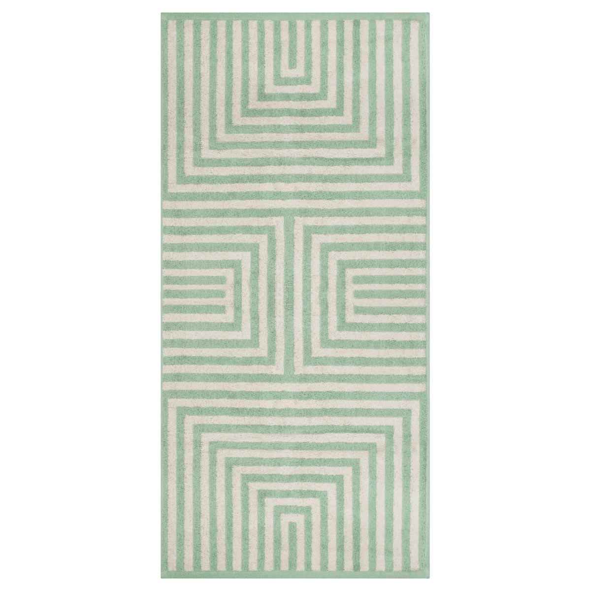 DUSCHTUCH Grafik 2er-Set - Grün, Textil (70/140cm) - Ross