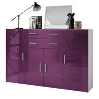 HIGHBOARD Aron Fronten in Brombeer Hochglanz - Brombeere, Holzwerkstoff (166.5/106.5/35cm) - Vladon