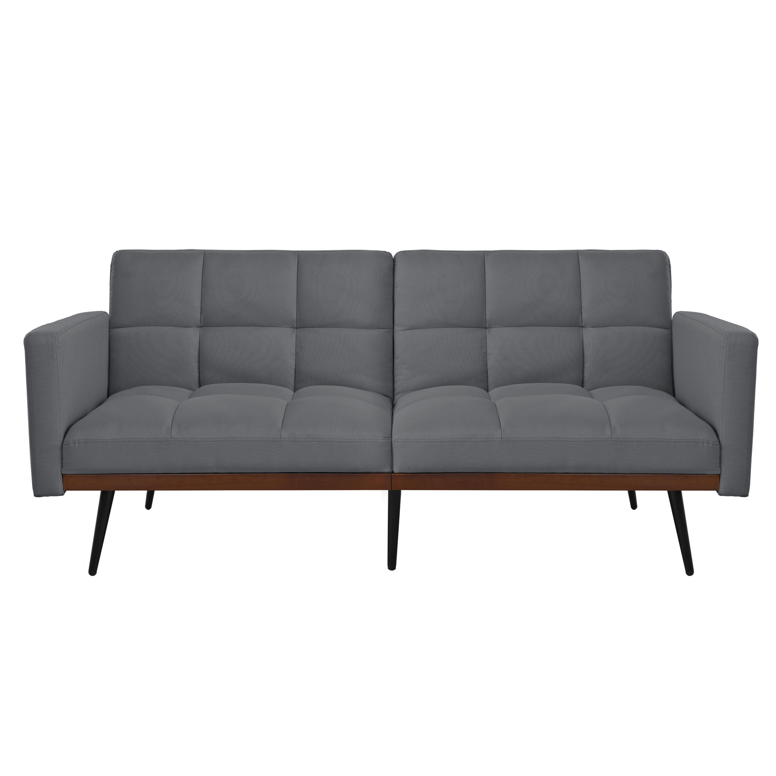 SCHLAFSOFA 146/60/70 cm in Leinenoptik Grau - Grau, Textil (146/70/60cm) - Oxeza