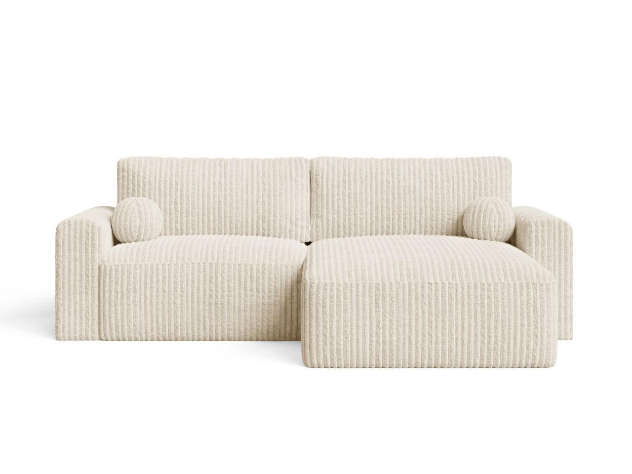 ECKSOFA Aurora Beige - Beige, Holz/Textil (259/145cm) - Graingold