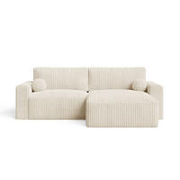 ECKSOFA Aurora Beige - Beige, Holz/Textil (259/145cm) - Graingold