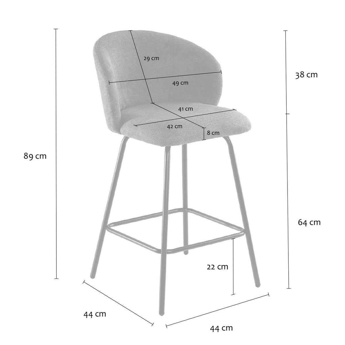 HOCKER 2er-set 89/53/50 cm - Anthrazit, Holzwerkstoff (50/89/51cm) - Calicosy