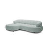 ECKSOFA WESPER S - Eckcouch Mit Elektrischer Sitzverstellung, L-förmig, Freistehend, Relaxfunktion, 183x284x79cm Linke, Minze - Hellgrün, Holz/Textil (113/284cm) - DomoHome