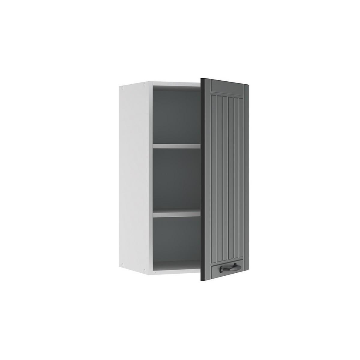HÄNGESCHRANK Fame-Line Anthrazit Landhaus 40 cm - Anthrazit/Weiß, Holzwerkstoff (40/72/34.1cm) - Vicco