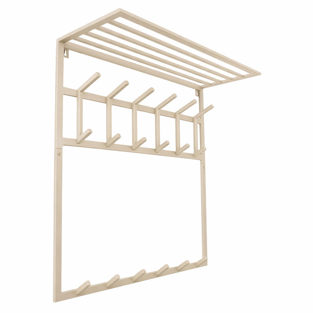 KLEIDERABLAGE Jaimy Beige - Beige, Metall (80/35/30cm) - LOFT42