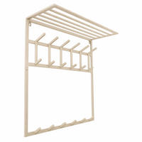 KLEIDERABLAGE Jaimy Beige - Beige, Metall (80/35/30cm) - LOFT42