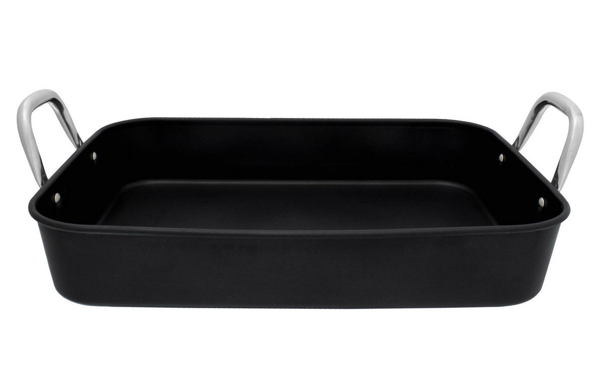 AUFLAUFFORM Pura, Carbonstahl, geeignet für Induktion, 5 Liter - Schwarz, Metall (28.5/40/12.5cm) - KOPF