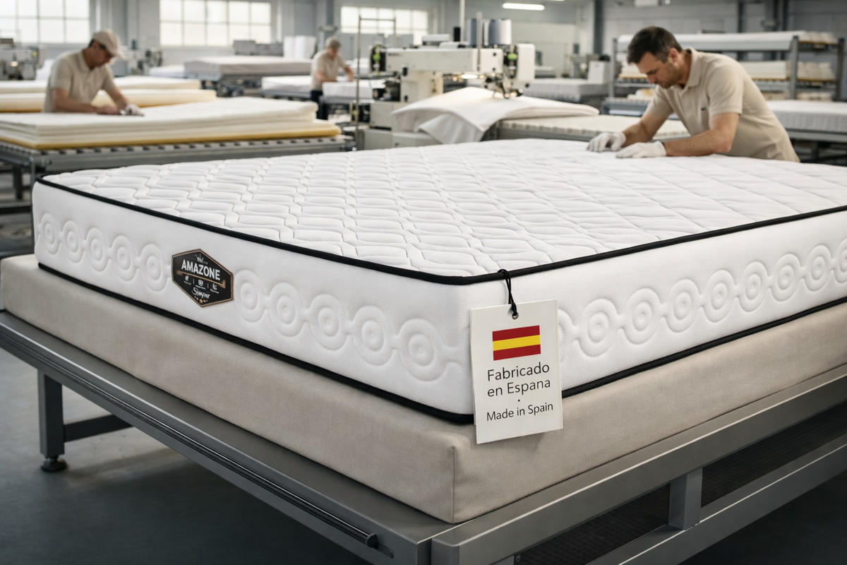 TASCHENFEDERKERNMATRATZE AMAZONE 150x190 - Weiß, Textil - Simpur