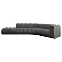ECKSOFA modulares Sofa Tilmo-L1 - 399x194x70 cm Dunkelgrau - Dunkelgrau, Holzwerkstoff/Textil (399/194cm) - ALTDECOR
