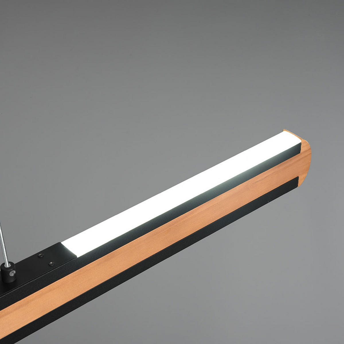 LED HÄNGELEUCHTE Metall Holzoptik Braun - Braun, Holz (6/110/150cm)