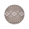 OUTDOOR-TEPPICH Santorini 435 Braun 200 cm Rund - Hellbraun, Textil (200/200cm) - carpet city