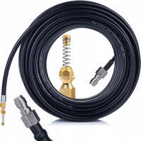 SCHLAUCH Hochdruck 30 m, 1/4" Quick-Connect, Messing Düse Federdüse, 200 bar, 60 °C, flexibel - Multicolor, Kunststoff/Metall (29/10/29cm)