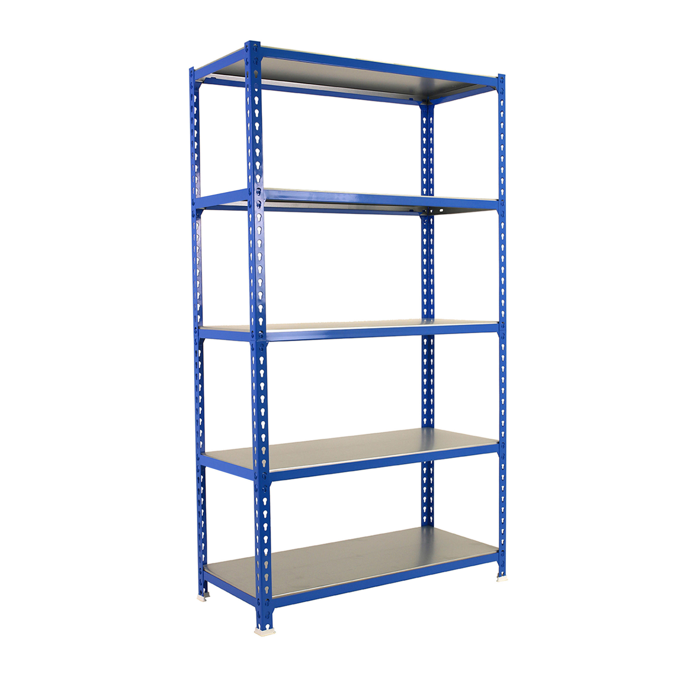 SCHWERLASTREGAL Big Metal Shark HxBxT 200 x 120 x 30 cm Fachlast 200 kg Blau-Verzinkt - Blau, Metall (120/200/30cm) - PROREGAL