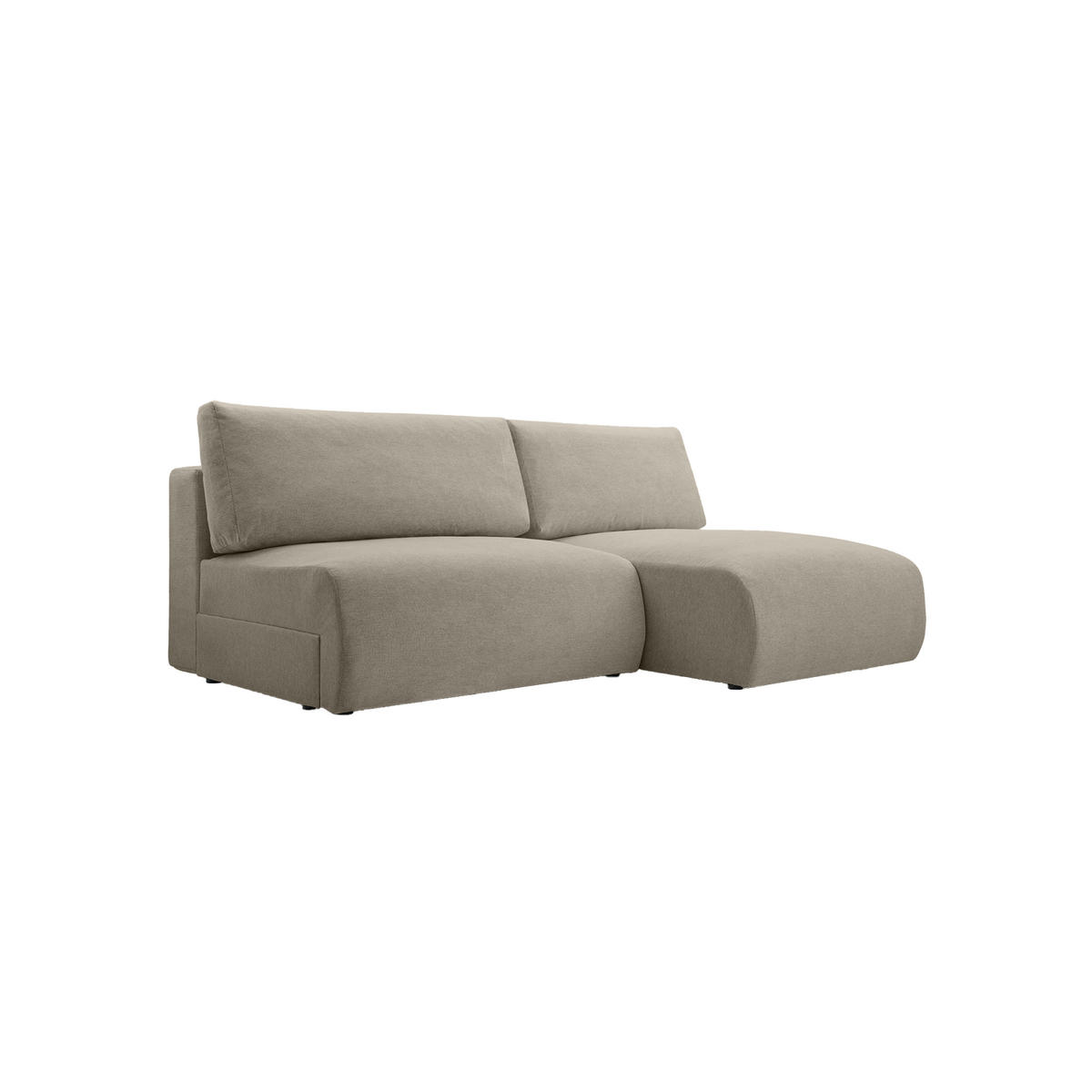 ECKSOFA Ripley mit Schlaffunktion, Hellgrau - Hellgrau, Textil (223/150cm) - Fedve