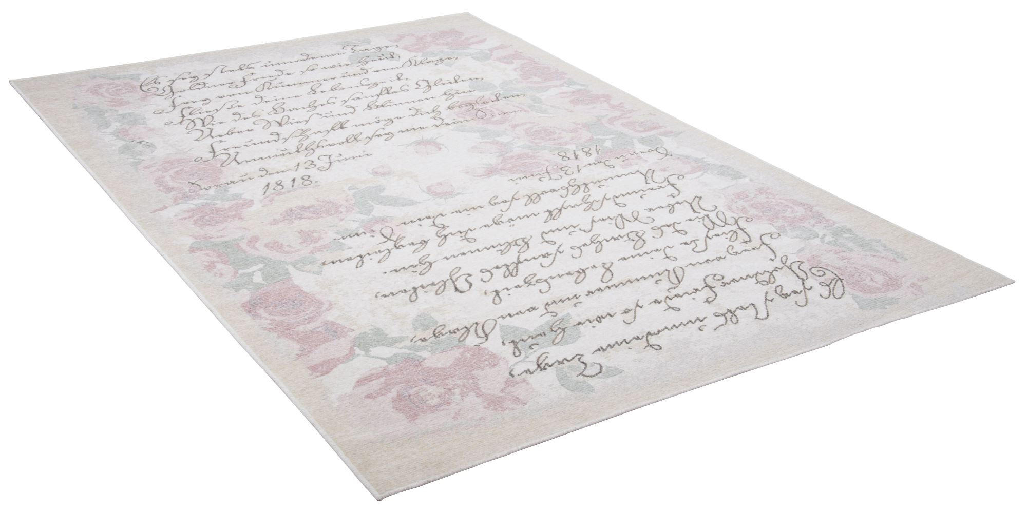 FALCHWEBTEPPICH Flomi Paris 240x340 cm - Rosa, Textil (240/340cm) - THEKO