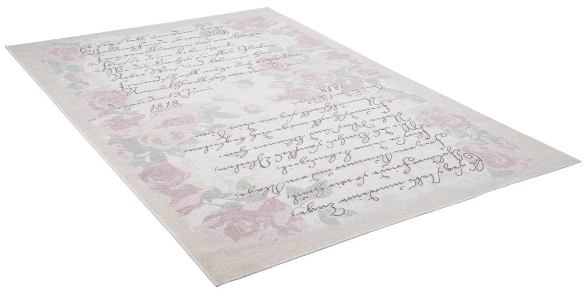 FALCHWEBTEPPICH Flomi Paris 240x340 cm - Rosa, Textil (240/340cm) - THEKO