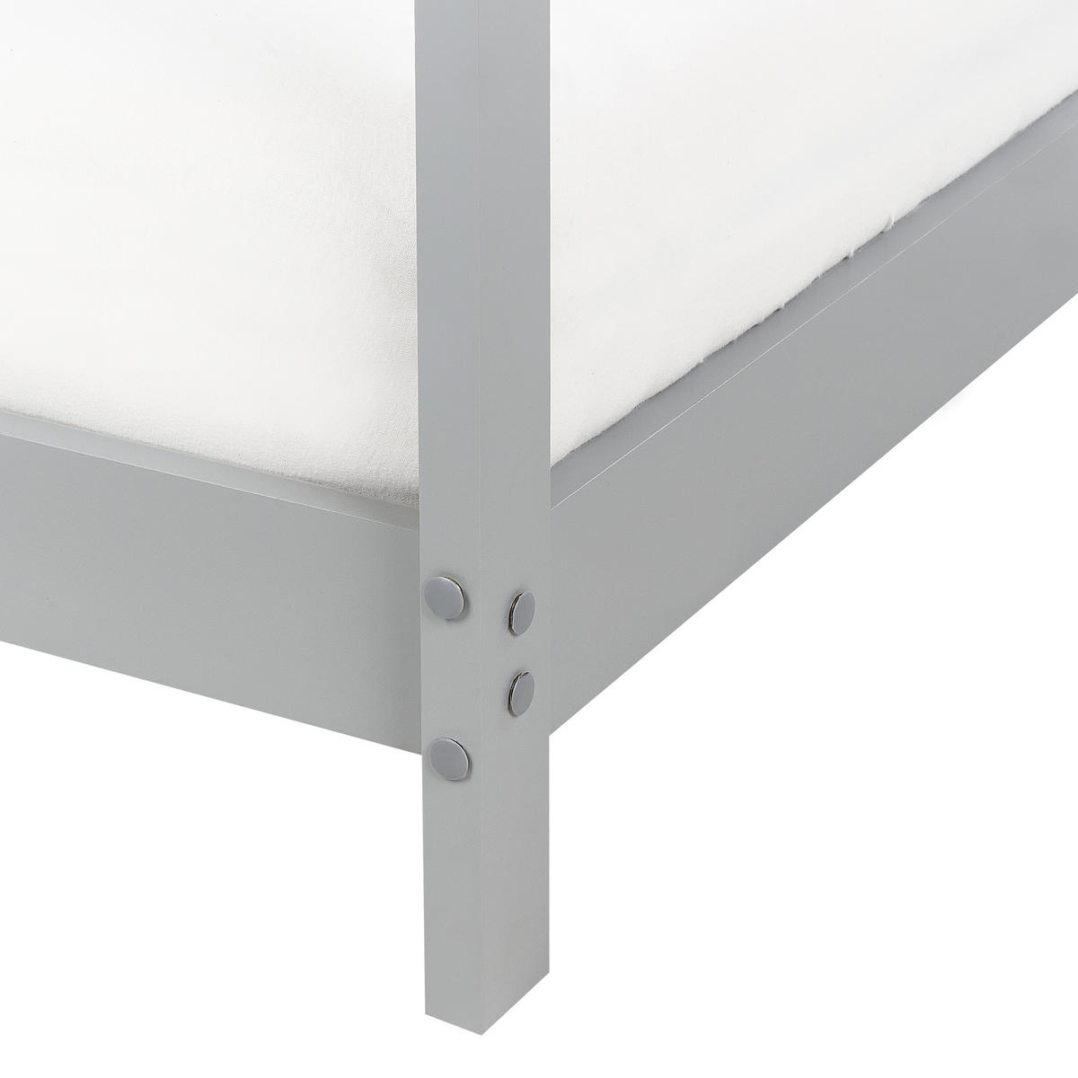 KINDER-HAUSBETT Grau 90-200 cm Orlu - Grau, Holz (90/200cm) - Beliani
