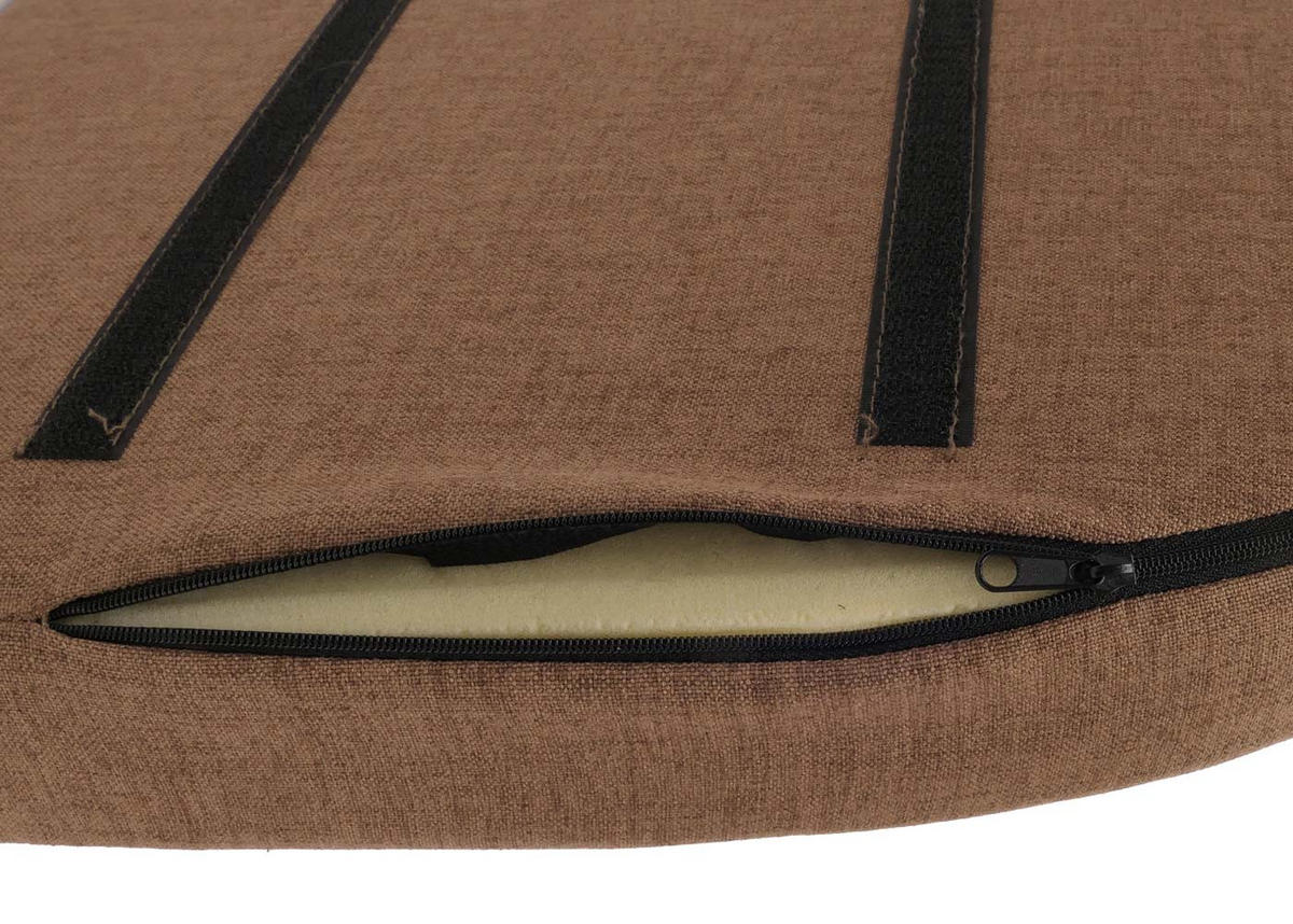 ESSZIMMERSTUHL Braun 2er-Set - Braun, Textil (50/92/60cm) - MCW