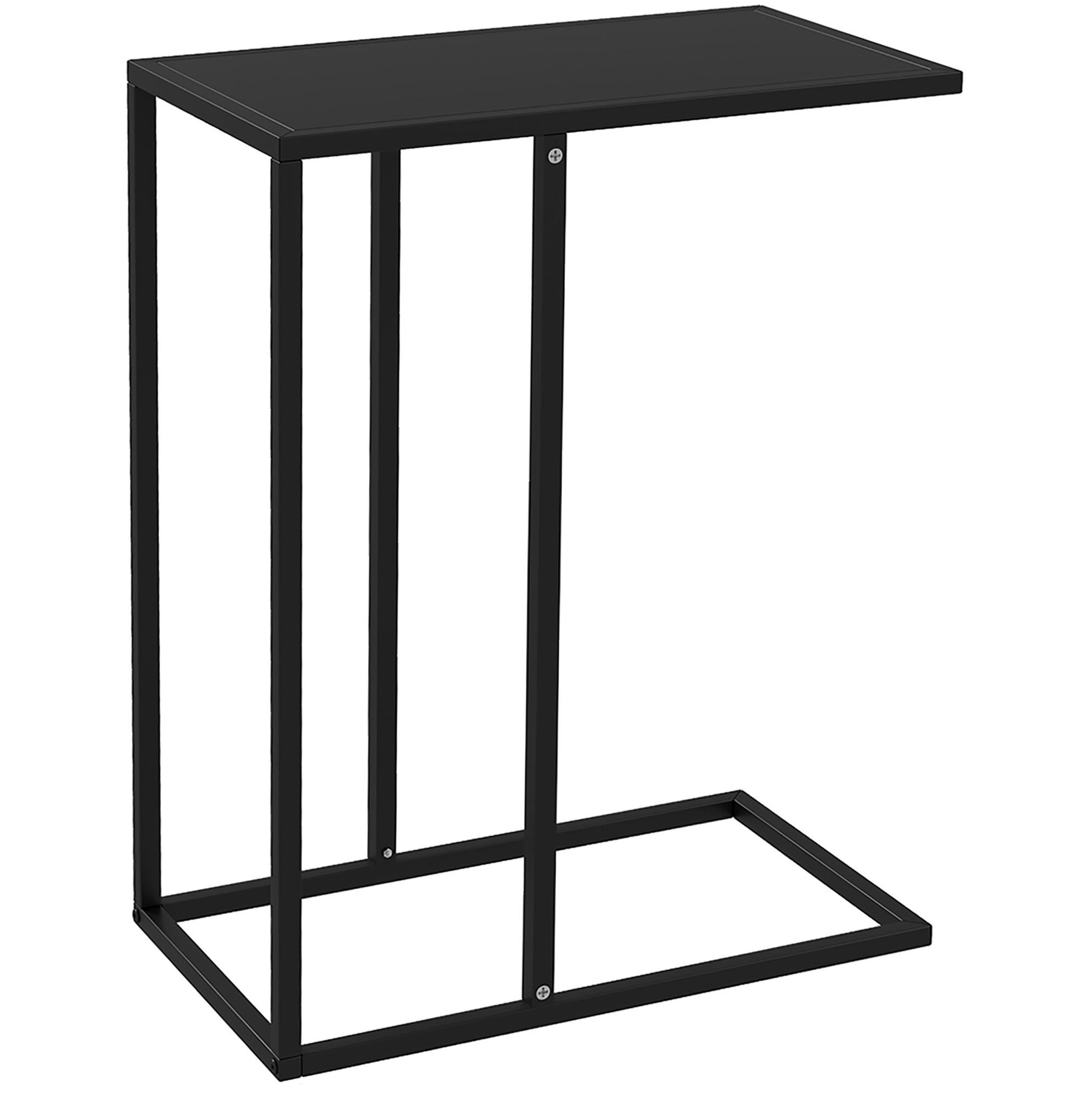 Meubliv Beistelltisch Schwarz 26x60x46 cm