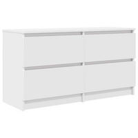 TV-SCHRANK Weiss 100/35/54 Cm Holzwerkstoff - Weiß, Holzwerkstoff (35/54/100cm) - vidaXL