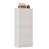 BUFFET 76/180/42 cm Hochglanz-Weiß aus MDF mit höhenverstellbaren Einlegeböden - Weiß, Holzwerkstoff (42/180/76cm) - OKMYHOME