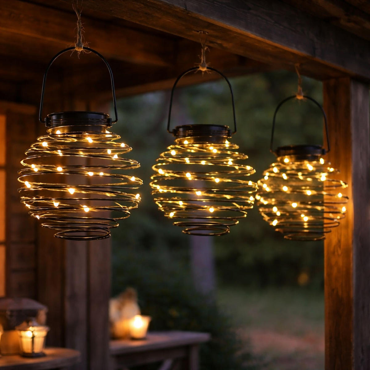 LED SOLARLEUCHTE Bienennest Anthrazit 3er Set - Anthrazit, Kunststoff (15/15/20cm)