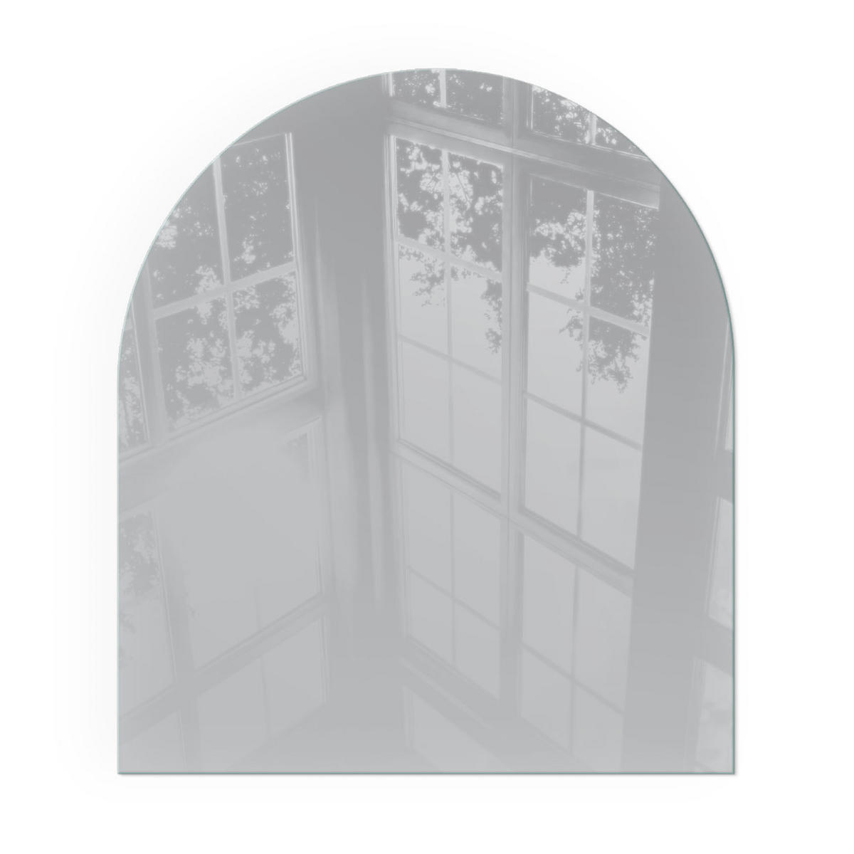 GLASPLATTE für Kamin 80x70 cm - Grau, Glas (80/70/0.4cm) - TULUP