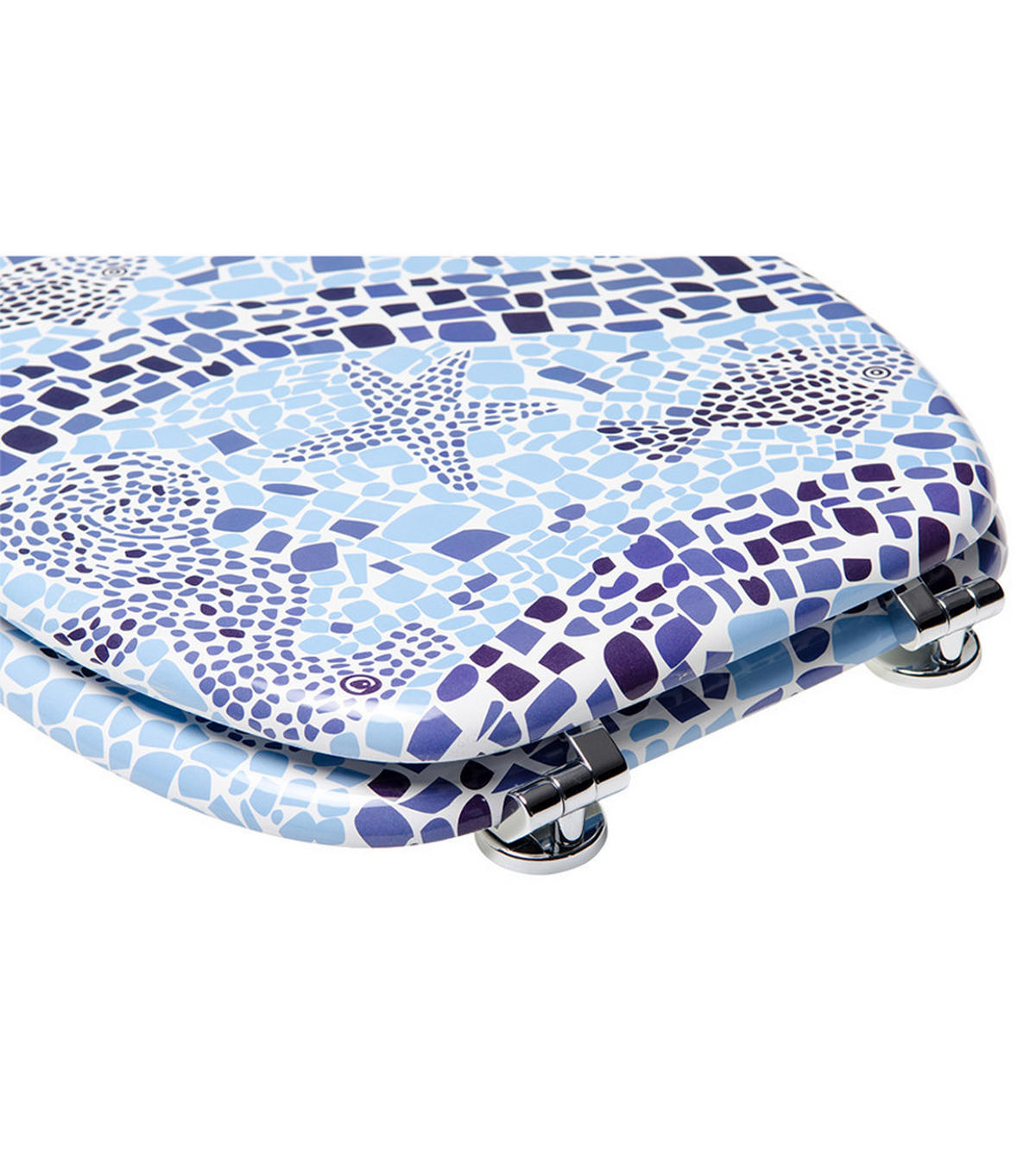 WC-SITZ Mosaic World - Blau, Holzwerkstoff (38/6/47cm) - Sanilo