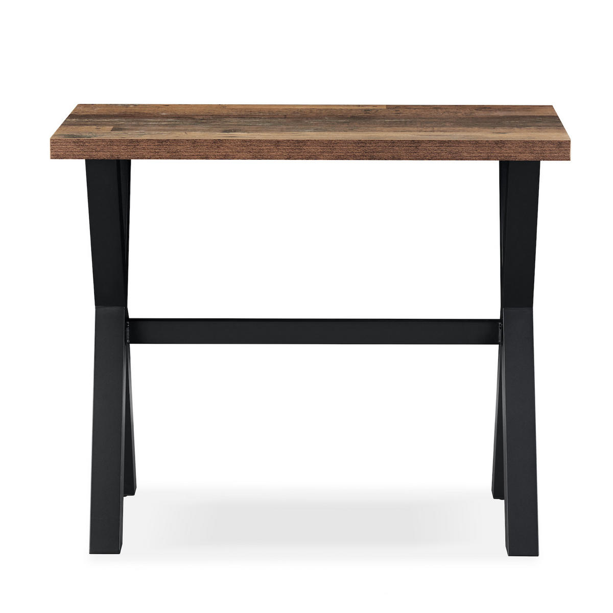 BARTISCH ARNE 120/60/105 cm - Schwarz/Braun, Holzwerkstoff/Metall (60/120/105cm) - DUBI Möbel