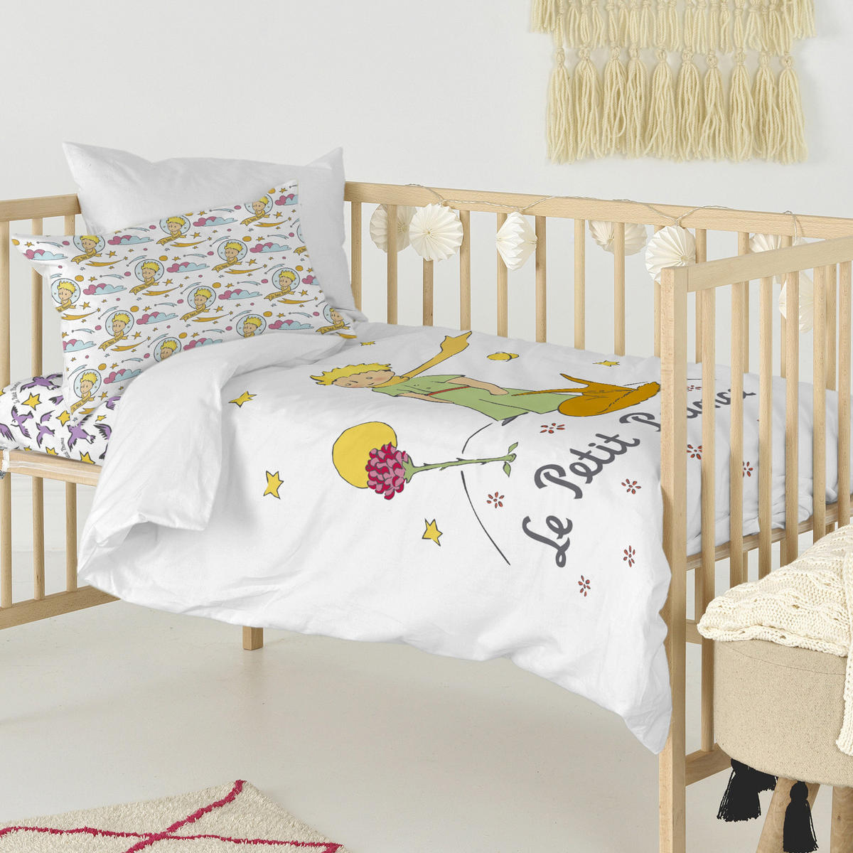 BETTBEZUG 2er-Set teiliges ses amis 115x145 cm (kinderbett) mehrfarbig - Multicolor, Textil (115/145cm) - Happy Friday
