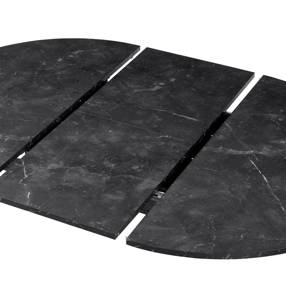 ESSTISCH WIM 100-140/100/74 cm - Anthrazit/Schwarz, Holzwerkstoff (100/100/74cm) - B&D Home