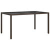 GARTENTISCH Tischorn 90/75/150 cm - Hellbraun, Naturmaterialien (150/90/75cm) - ZMH